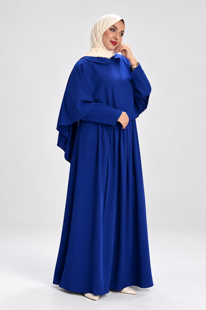 Abaya Rosa style Cape Royal Blue